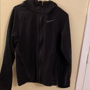 NIKE dri-fit zip hoodie with geometric pattern, S